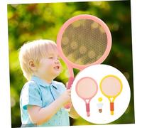 UPKOCH Portable Badminton Racket with Anti-skid Handle Abs Material Widened Surface for Easy Play Outdoor Tennis for Athletic Development and Interaction Includes Rackets and Shuttlecocks