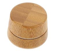 UPKOCH Portable Bamboo Aluminum Lip Balm Tin Compact Screw Container for Travel Cosmetics Storage Makeup Accessory for Lotion Cream Samples