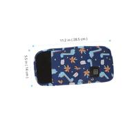 UPKOCH Portable Bottle Warmer USB Travel Milk Feeding Warmer Bag with Heat Insulation Zipper Design for Easy Carry and Bottle Protection Wear Resistant Blue Dinosaur Pattern Random Color