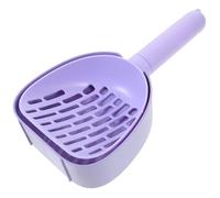 UPKOCH Portable Cat Litter Scoop with Ergonomic Handle and Storage Tray Durable Material Safe Rounded Edges for Cats and Pets Easy to Clean Litter Box Cleaning Tool