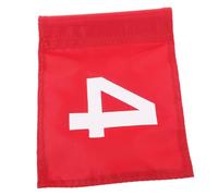 UPKOCH Portable Golf Putting Flag Numbered Training Course Supply with Anti-fade for Practicing Golf Skills Red No