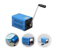 UPKOCH Portable Hand Crank Generator with Voltage and USB Port High Power Emergency Charger for Outdoor Camping Tourism Power Outages Energy Saving and Design Blue
