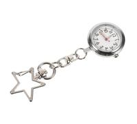 UPKOCH Portable Nurse Pocket Watch for Doctors and Nurses, Lightweight Silver Alloy Fob Watch with Clip, Simple Design, for Hospitals and Healthcare Professionals