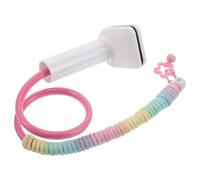 UPKOCH Portable Parrot Training Stand with Bird Perch Platform, Small Pink Tabletop Playstand for Pet Bird Interaction and Exercise