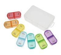 UPKOCH Portable Pill Box Compartments for Medicine Storage Holder for Daily Medication Organization Use As Compartment Storage Boxes for Tablets Pills for Weekly Routine