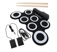 UPKOCH Portable Silicone Hand Roll up Drum Set USB Charging Electric Drum Kit with Real Drumming Experience and Foldable Design for Practice and Set Learning