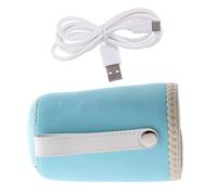 UPKOCH Portable USB Bottle Warmer for Bottles Wear Resistant Heated Wrap with Car and Power Bank Charging Fit for Travel and Daily Use Blue Insulated Sleeve