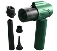 UPKOCH Portable Wireless Handheld Vacuum Cleaner for Car and Home Cordless Rechargeable Car Vacuum with Foldable Design in Green Dc7.4v Battery