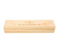 UPKOCH Pregnancy Test Keepsake Box for Announcement and Reveal, Portable Wood Memory Case in Beige for Preserving Pregnancy Test Strips and Surprise Gifts for Husband and Family