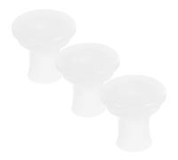 UPKOCH Pressure King 3Pcs Pressure Cooker Positioning Rings Replacement Float Valve Gaskets for 4L/5L/6L Pressure Cooker Sealing Ring Plug Caps White