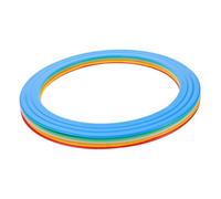 UPKOCH Professional Acrobatic Juggling Rings Set for Boys and Girls and Adults, 5pcs Plastic Throwing Circles for Circus Performance, Hand Skills Training and Acrobatic Show Props