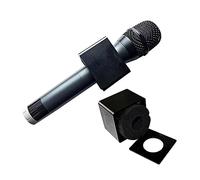 UPKOCH Professional Interview Microphone Stand Square Cube Logo Flag Boom Mic