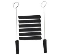 UPKOCH Professional Piano Tuning Tool Kit 6 Pieces with 2 Tuning Forks and 4 Long Damper Strips Black for Piano Repair