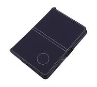 UPKOCH PU Leather Golf Scorecard Holder Blue Yardage Book Cover Organizer for Outdoor Golf Scorecard Keeper and Portable Sports Club Journal