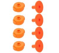 UPKOCH Quick Release Cymbal Nut Clamp Set 8pcs Orange Plastic Fast Detach Cymbal Stand Holder for Drum Percussion Maintenance