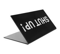 UPKOCH Quiet Please Sign Acrylic Conference Room Sign with Space Saving Design and Visual Cue for Cubicle or Business Meeting Decor, Stylish Black Desktop Office Status Indicator for Home