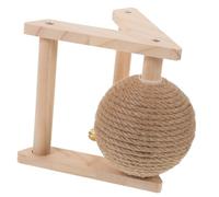 UPKOCH Rabbit and Cat Scratching Ball Toy Sturdy Chewing Plaything Small Size Interactive Pet Grinding Claw Training Toy for Indoor Cats and Bunnies