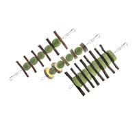 UPKOCH Rabbit Chew Toys 3pcs Set Wooden Apple Sticks for Hamster Guinea Pig Bunny Teeth Grinding Chewing Playthings Small Animal Boredom Breaker and Oral Care Snacks