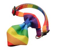 UPKOCH Rainbow Bowtie Dog Collar for Pet Cat Dog Cute Cartoon Decorative Pet Collar