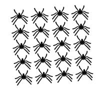 UPKOCH Realistic Halloween Spider Toys 20pcs Short Stuffed Spider Decorations for Party