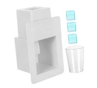 UPKOCH Realistic Mini Ice Maker for Pretend Play Kitchen Appliance with Fake Ice Cubes Friendly Controls Quiet Family Interaction Playset for Boys