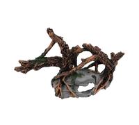 UPKOCH Realistic Resin Hollow Tree Trunk Aquarium Decoration Natural-looking Driftwood Hideout for Shrimp and Betta Fish Stress-reducing Aquatic Tank Ornament for Safe Pet Shelter