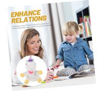 UPKOCH Realistic Unicorn Hand Puppet Soft Plush for Storytelling Interactive Full-body Design Comfortable Natural Material Washable and Fade-resistant for Creativity Development