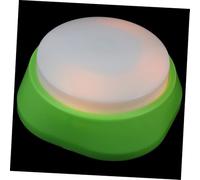 UPKOCH Recordable Interactive Dog Button for Communication with Pets Plastic Talking Button with Colorful Light Fun Training Tool to Strengthen Owner- Green Recording Model