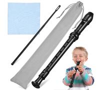 UPKOCH Recorder Instrument Starter Pack 8 Hole Flute Cleaning Rod Protective Case Random Color
