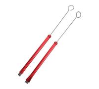 UPKOCH Red Jazz Drum Brushes Fine Wire Snare Drumsticks for Musicians Bands Percussion Instruments Compatible with Various Drum Surfaces