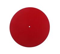UPKOCH Red Turntable Platter Mat Static Wool Pad for Vinyl Record Players Durable Slip Mat Compatible with All Turntables Enhances Sound Quality and Reduces
