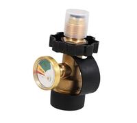 UPKOCH Reducing Connector Threaded Adapter with Automatic Safety Shutdown Metal Gas Pressure Relief Regulator for North American Tanks Easy to Install for Home Use