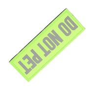 UPKOCH Reflective Do Not Pet Dog Patch for Service Dogs Nylon Collar Shaping Badge for Harness Vest Leash Wrap Secure Attachment Nighttime Safety for Puppies