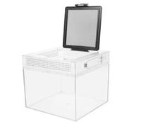 UPKOCH Reptiles Incubator Box with Sliding Magnetic Seal Ventilated Habitat Enclosure for Lizards Small Turtles Frogs Corn Snakes Practical Breeding and Feeding Container for Tarantulas