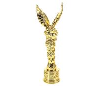 UPKOCH Resin Electroplated Trophy Artistic Award for Soccer Match Celebration Creative Design Recognition of Excellence Luxurious Finish Versatile Competition Prize and Commemorative Gift