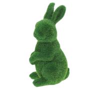 UPKOCH Resin Flocked Moss Bunny Statue Cute Grass Rabbit Garden Ornament Decorative Lawn Figurine for Outdoor Home Decor