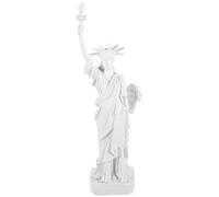 UPKOCH Resin Statue of Liberty Miniature Model Home Decor Ornament for Living Office White Resin Craft Sculpture for Desktop Display Creative and Garden Landscape Accent