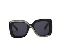 UPKOCH Retro Rhinestone Oversized Square Sunglasses for Women Stylish Sun Protection for Oval Faces Vintage Square Frame Trendy and Unique Design
