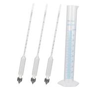 UPKOCH Reusable Alcohol Meter Set with 100ml Measuring Tube and Hydrometer for Making Beers and Ciders, Plastic and Glass Material, Measures Brix and Liquid Density, Convenient Household