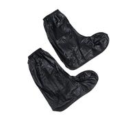 UPKOCH Reusable Foldable PVC High-top Overshoes with Zipper and Non-slip Rubber Sole Rainproof Shoe Covers for Men Xxl Black Rain Shoe Protector for Outdoor Use