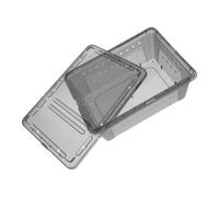 UPKOCH Reusable Transparent Reptile Feeding Box with Ventilation for Spiders Small Turtles Frogs and Corn Snakes Weather Resistant Enclosure for Breeding and Transport