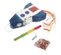UPKOCH Rocket Pinata for Birthday Party Interactive Space Themed Decoration Fill with Candy for Memorable Celebrations for Girl Parties and Outer