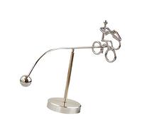 UPKOCH Rotating Iron Art Balance Tumbler with Swinging Pendulum Metal Desktop Decoration for Stress Relief and Physics Learning Creative Office Ornament