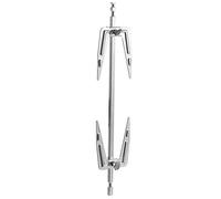 UPKOCH Rotating Rotisserie Grill Air Fryer Fork, Grill, Roast Chicken Fork, Stainless Steel Grill Rotisserie Kit, Grilled Air Fryer Accessories 25cm/ 9. 8inch Air Fryer Skewers
