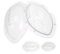 UPKOCH Rugby Silicone Baking Mold Set of 3 Rugby Ball Cake Moulds for Fondant Chocolate Jelly Baking 5.9X3.6X2.8 Inch Ideal for Party and Home Use