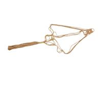 UPKOCH Rustic Brown Handmade Macrame Guitar Wall Mount Hanger Secure Holder for Acoustic Electric Ukulele Stable Storage with Classic Warm Finish for Stylish Music Decor