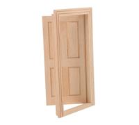 UPKOCH Scale Mini Doll House Door Model Unpainted DIY Miniature Gate for Dollhouse Furniture Decor Realistic Interior Accessory for Crafting and Collecting
