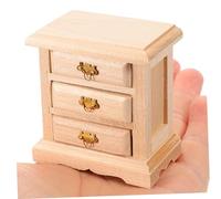 UPKOCH Scale Nightstand for Dollhouse Decor Miniature Bedroom Furniture Ornament for Mini Crafts Display