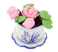 UPKOCH Scale Potted Simulation Decoration for Dollhouse Photo Props and Realistic Miniature Scenes