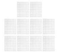 UPKOCH Self-absorbing Ice Packs White Pe Nonwoven Material 10 Sheets with 24 Slots Per Sheet, Extended Freshness for Shipping Food and Perishable Items for Coolers and Personal Settings